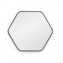 Шестиугольное зеркало в чёрной тонкой раме Hexagon S Black (Хексаген)  Smal 60*54 см в интернет-магазине «Зеркала с подсветкой» фото